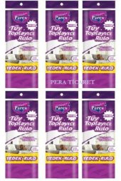 Parex Tüy Toplayıcı Yedek Rulo 60'lı 6 Adet Mega - 1