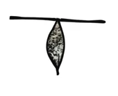 ASM1208 Kadın 2 li  Leopar Saten Mini Damla Kıskırtıcı String - 5