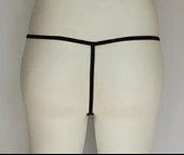 ASM1208 Kadın 2 li  Leopar Saten Mini Damla Kıskırtıcı String - 3