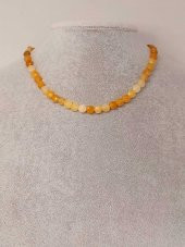 Akik Taşı YASSI Faset Kesim Kolye 6x4mm (Sabit Klipsli) (42830) thumbnail 3