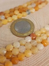 Akik Taşı YASSI Faset Kesim Kolye 6x4mm (Sabit Klipsli) (42830) thumbnail 5