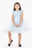 Roza Dantel Tütü Kız Çocuk Abiye Elbise MNK0546 thumbnail 12