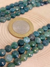 Akik Taşı YASSI Faset Kesim Kolye 6x4mm (Sabit Klipsli) (42835) thumbnail 4