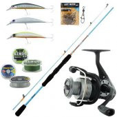 Yek Outdoor Spin Seti Okuma Fuel Spin 2,74 cm 7-30 gr 2 Parça Spin Kamışı & Okuma Revenger RV-40 FD Olta Makinesi - 1