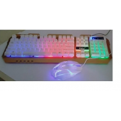 Oyuncu Klavyesi SONJ AK300 Işıklı Metal Kasa Klavye+Mouse Set - 1