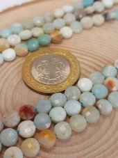 Amazonit Taşı YASSI Faset Kesim Dizi 6x4mm thumbnail 2