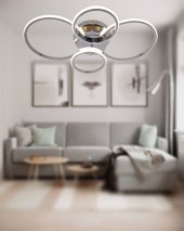 TT Aydınlatma TT035-4-KR  Drone Modeli Krom Kaplama 4 lü Led Avize - 2