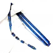 Kesme Model Usta İşi Sistemli 7-10mm Ateş Kehribar Tesbih - 1