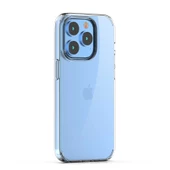 Gpack Apple iPhone 15 Pro Max Kılıf Coss Şeffaf Sert Kapak Silikon 5mm Nano Ekran Koruma - 1