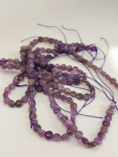 Ametist Taşı YASSI Faset Kesim Dizi 6x4mm thumbnail 3