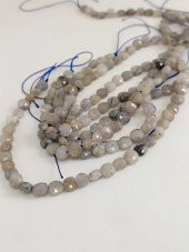 Labradorit Taşı YASSI Faset Kesim Dizi 6x4mm thumbnail 3