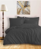 Çarşafsız Çift Kişilik Nevresim Seti 200*220 - siyah - 3