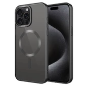 Vendas iPhone 15 Pro Max Uyumlu Setro Serisi Mat Tasarımlı Magsafe Şarj Destekli Kamera Lens Korumalı Silikon Kılıf - 12