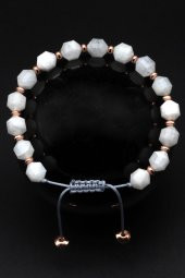 Ay Taşı Doğal Taş Makrome Örme Bileklik thumbnail 1