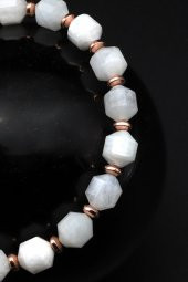 Ay Taşı Doğal Taş Makrome Örme Bileklik thumbnail 2