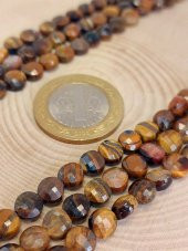 Kaplan Gözü Taşı YASSI Faset Kesim Dizi 6x4mm thumbnail 2