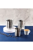 Tantitoni Paslanmaz Çelik Çift Ağızlı Silindir Cezve 350 ml KAFİ DSC350 (8695835368214) - 2