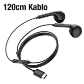Polham HC Series 1.2MT Kablolu Type-C Kulakiçi Mikrofonlu Kablolu Kulaklık, HİFİ Ses Kaliteli Kulaklık - 10