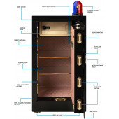 İnsafe ISC100A6 Special Edition Mega Büyük Boy Çelik Para Kasası - Değerli Eşya ve Mücevher Kasası - 4