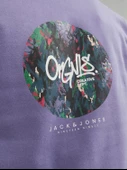JACK JONES Yazı Baskılı Bisiklet Yaka Erkek Sweatshirt 12242366 thumbnail 6