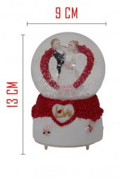 Nostaljik Kar Küresi Orta Boy Renk Değiştiren Led Lambalı Kar Küresi-9 - 3