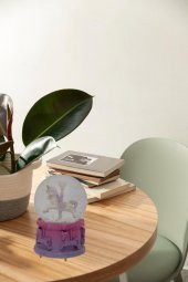 Nostaljik Kar Küresi Orta Boy Renk Değiştiren Led Lambalı Kar Küresi-10 - 2