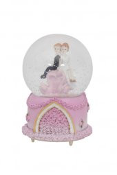 Nostaljik Kar Küresi Orta Boy Renk Değiştiren Led Lambalı Kar Küresi-12 - 1