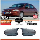 Opel Astra G 1998-2004 Uyumlu Batman Yarasa Ayna Kapağı Piano Black ABS Plastik thumbnail 6