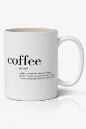 Coffee (Kahve) Tasarımlı Kupa Bardak Baskılı Kahve Kupa Bardak - 1