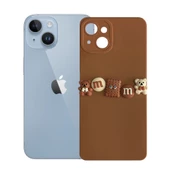 iPhone 14 Kılıf 3D M Bear Kamera Korumalı Silikon Kapak - 8