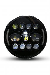 18 Cm 7” Turuncu Beyaz Angel Adaptif Far Angel 8 Modlu Offroad Led Lamba Drl - 3