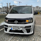 Vw Transporter T6 - T7 2010-2022 Uyumlu Batman Yarasa Ayna Kapağı Piano Black ABS Plastik - 1