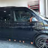 Vw Transporter T6 - T7 2010-2022 Uyumlu Batman Yarasa Ayna Kapağı Piano Black ABS Plastik - 4