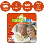 Freshlife Large Beden Büyük Boy Yetişkin Hasta Bezi 4 X 30'Lu - 1