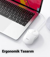 Polham HC Series 1600DPI 4D Yüksek Hassasiyet Kablolu Optik Mouse, Ergonomik Ultra Sessiz Mouse thumbnail 4