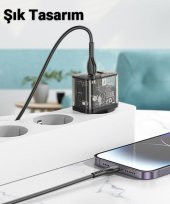 Polham HC Series PD 20W 1x QC3.0 USB, 1xType-C Girişli Süper Hızlı Şarj Adaptörü Başlığı, Isınmaz, Akım Korumalı, Akıllı Şarj Adaptörü - 5