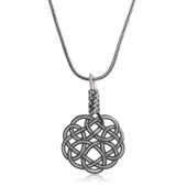 Gümüş Kazaziye Örgü Kadın Kolye  SL5234 thumbnail 1