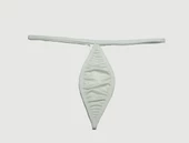 ASM1211 Kadın 2 li  Beyaz Mıcro Mini Damla Kıskırtıcı String - 5