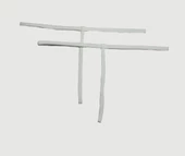 ASM1212 Kadın 2 Li Beyaz Özel Bölgesi 1 Serit Tanga - 5