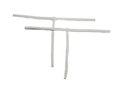 ASM1212 Kadın 2 Li Beyaz Özel Bölgesi 1 Serit Tanga - 1