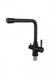 Movecci   Dual Flow Arıtma Çıkışlı Eviye Bataryası Black - 1