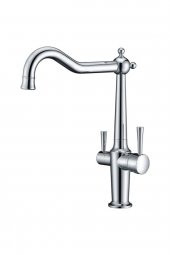Movecci   Dual Flow Çift Akışlı Eviye Mutfak Bataryası Ingiliz Tarzı - 1