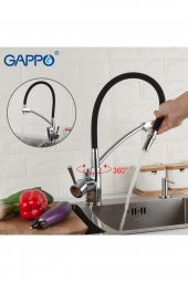 Movecci   Dual Flow Çift Akışlı Eviye Mutfak Bataryası Buton Kumandalı Silikon Hortumlu - 3