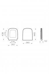 VitrA S20 147-003-909 Yavaş Kapanır Klozet Kapağı - 2