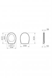 VitrA S10 109-003-909 Yavaş Kapanan Klozet Kapağı - 2