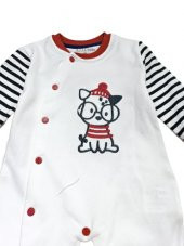 Aziz Bebe 6876 Bebek Tulum Bebek Çocuk Giyim Patikli Tulum - 1