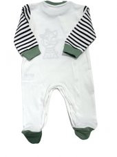 Aziz Bebe 6876 Bebek Tulum Bebek Çocuk Giyim Patikli Tulum - 4