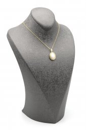 Ay Taşı Doğal Taş Gold Renkli Kolye thumbnail 2