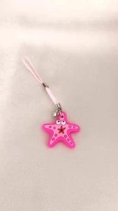 Anahtarlık Kolye Sevimli Yıldız Çanta Araba Cüzdan Aksesuar Süsü Hediye - 4