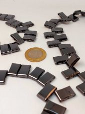 Hematit Taşı Üç Delikli Dizi 17*10mm thumbnail 3